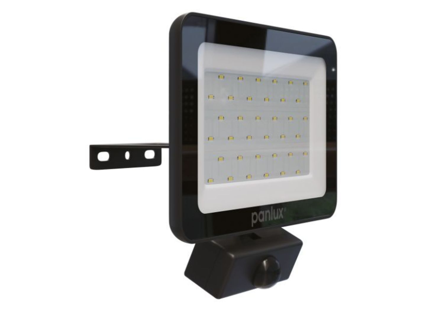 PANLUX Reflektor LED s čidlem IK06 IP65 S EVO 30W černá