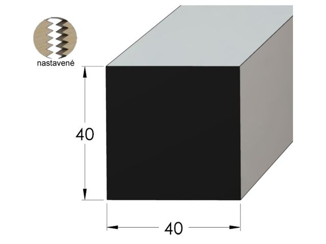 Obrázek produktu Podkladová lať 40x40 mm, délka 240 cm nastavovaná