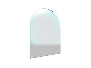 Sklo pod kamna - Oblouk 1000x1200 mm / R500 / 6 mm