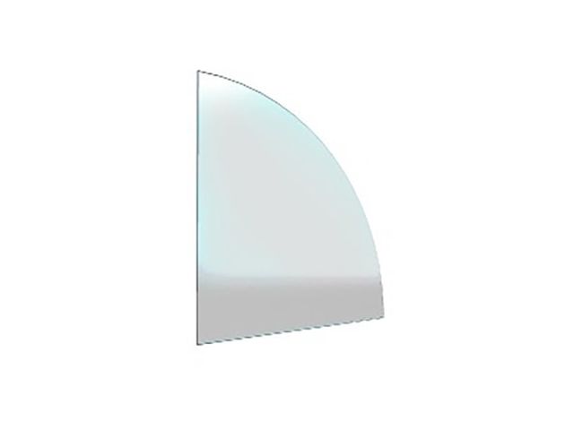 Obrázek produktu Sklo pod kamna - Výseč 1000x1000 mm / 6 mm