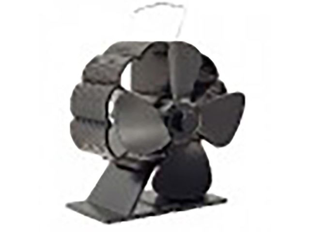 Obrázek produktu Ventilátor na kamna FLAMINGO čtyřlopatkový MINI, černý