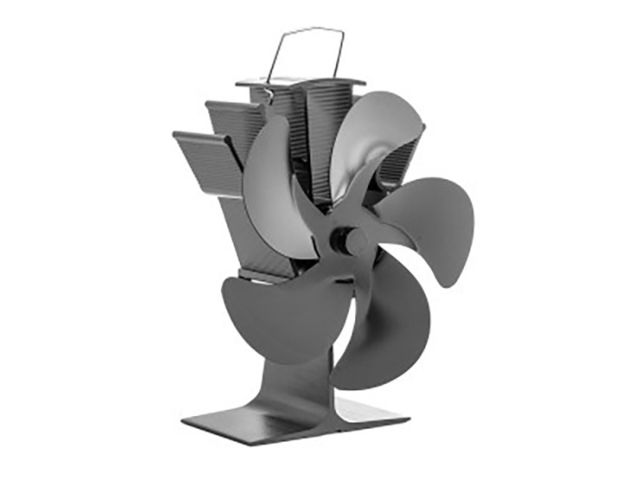 Obrázek produktu Ventilátor na kamna FLAMINGO pětilopatkový, černý