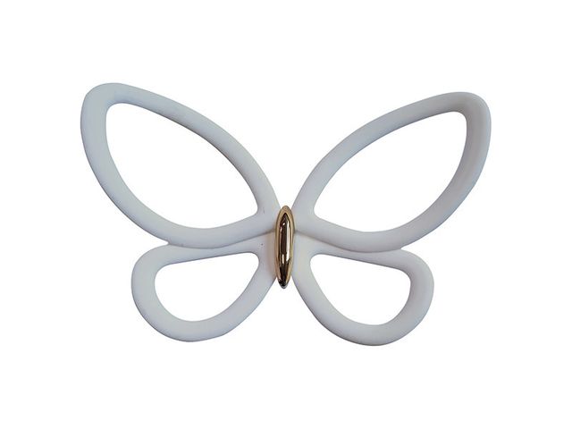 Obrázek produktu Dekorace samolepicí 3D White Metal Butterflies 24006