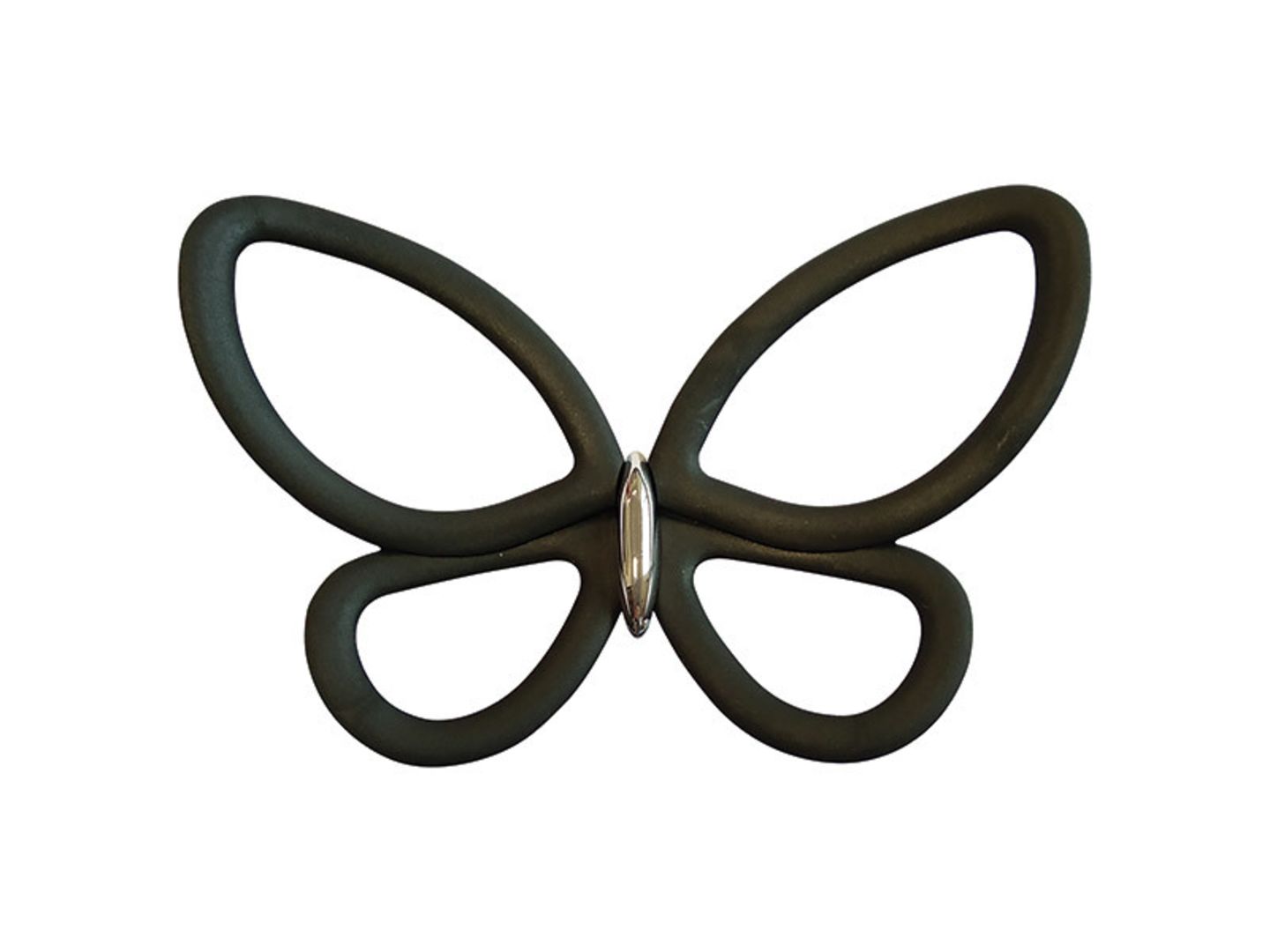 Dekorace samolepicí 3D Black Metal Butterflies 24007