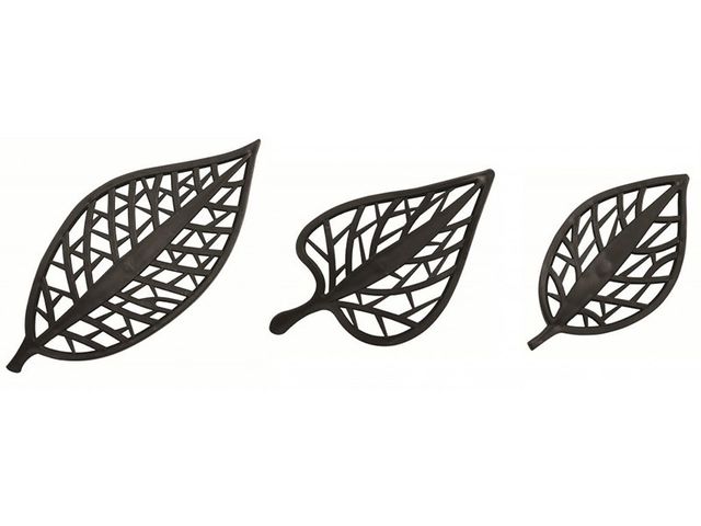 Obrázek produktu Dekorace samolepicí 3D Black Leaves 24008