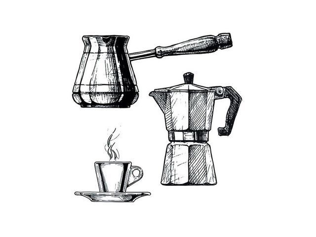Obrázek produktu Dekorace samolepící, Coffee, velikost M, 2 archy 31 x 31 cm