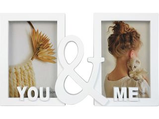 Multirám plastový bílý You a Me, foto formátu 2 kusy 10 x 15 cm
