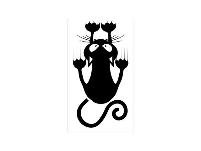 Obrázek produktu Dekorace samolepící, Kočka, velikost XS, 1 arch 15 x 26 cm