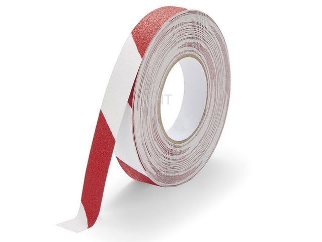 Obrázek produktu Páska protiskluzová 25mm x 18,3m - červeno-bílá
