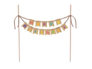 Ozdoby na dorty Happy Birthday Kraft Balloons, 5ks