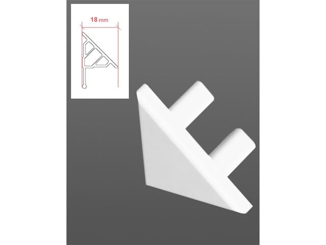 Obrázek produktu Koncovky vanové lišty 10, 2 ks, bílé