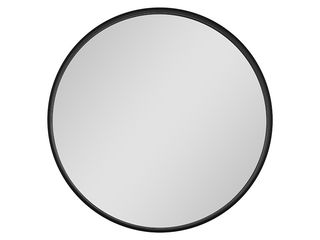 Zrcadlo Oslo pr. 70 cm, s hliníkovým rámem, černá