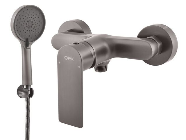 Obrázek produktu Baterie sprchová Nil 150, včetně sprchy, hadice a držáku, metal grey