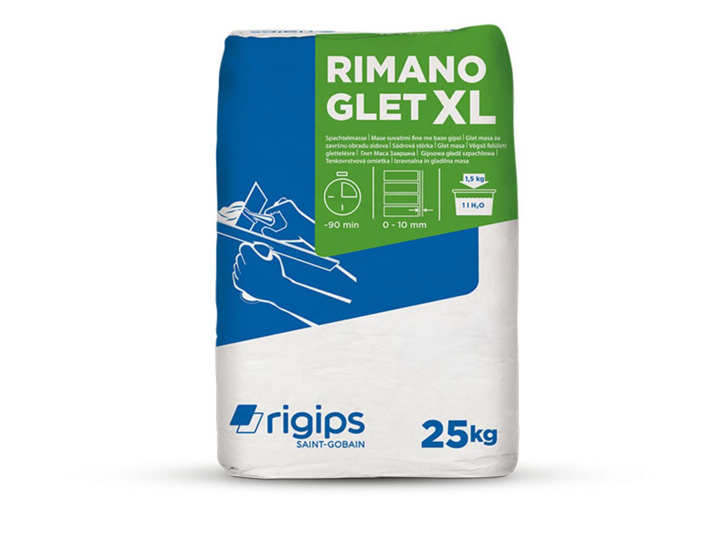 RIGIPS Stěrka sádrová Rimano Glet XL 25kg