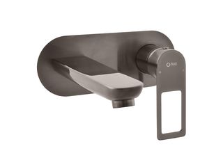 Baterie umyvadlová Nil vestavěná, komplet, páka s otvorem, Metal Grey, matná