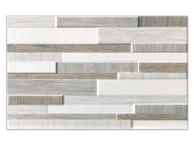 Obrázek produktu Dekor White and wood brick grey 25x40cm