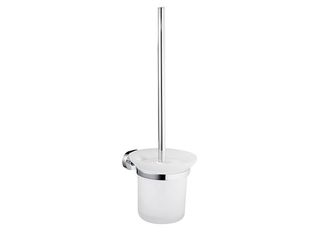 WC štětka GO, chrom/sklo