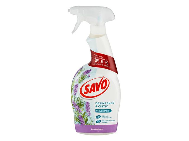 Obrázek produktu Savo bez chloru antibakteriální sprej levandule 700ml
