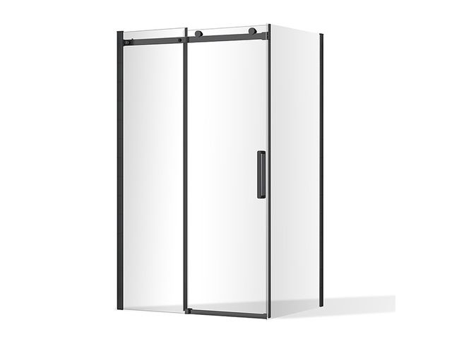 Obrázek produktu Dveře sprchové Malaver 120x195 cm, posuvné, Black/čiré sklo 8 mm