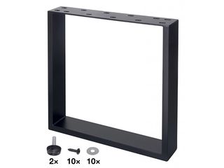 Rám pro stoly U 420x450mm, černý