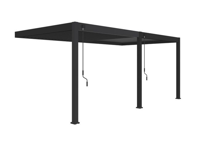 Obrázek produktu Pergola bioklimatická INTRO PLUS 6 x 3 m, hliník - do stěny