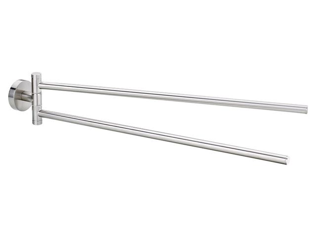 Obrázek produktu Držák na ručník Moon, dvouramenný, nerezový povrch