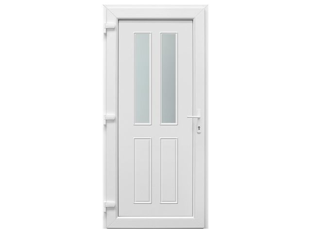 Obrázek produktu Dveře vchodové plastové Sicily, bílé, pravé, 98x208cm