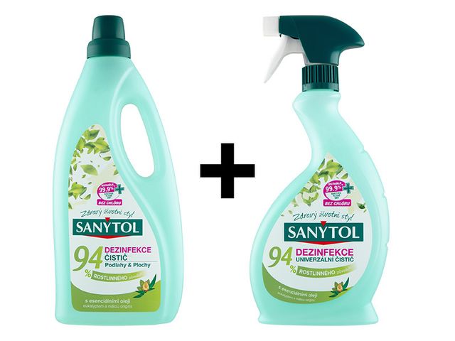Obrázek produktu Sanytol 94% rost.původu sprej 500 ml + podlaha 1 l