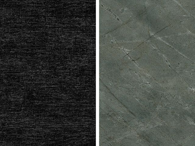 Obrázek produktu Deska zádová POLYFORM abstrakt černý/kámen zelený 10x640x4100mm