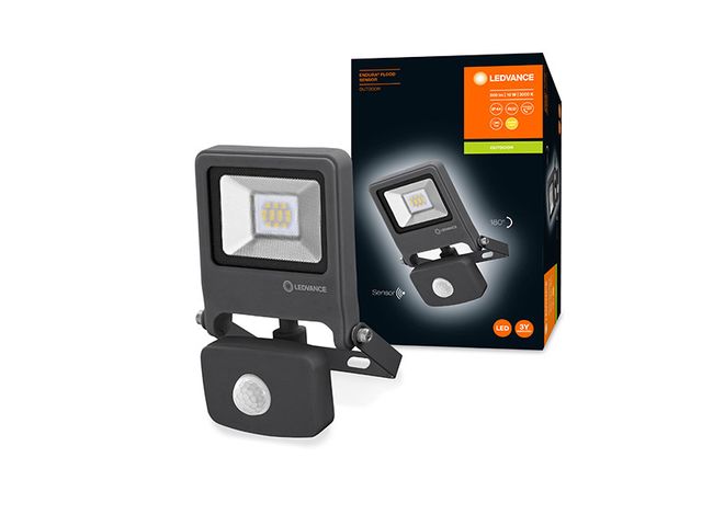 Obrázek produktu Reflektor LED 10 W, IP65, Endura flood, senzor, tmavě šedá, 3000K