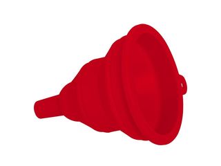 Trychtýř skládací TORNÁDO silikon, 9 cm, červený