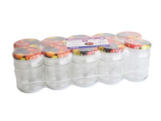 Sklenice zavařovací TWIST 66 + víčka OVOCE, 250 ml, 10 ks
