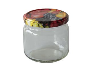 Sklenice zavařovací TWIST 82 + víčka mix dekorů, 370 ml, 8 ks
