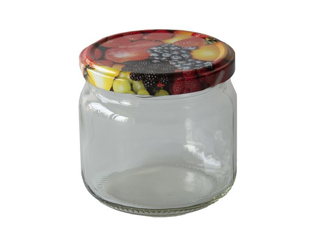 Obrázek produktu Sklenice zavařovací TWIST 82 + víčka mix dekorů, 370 ml, 8 ks