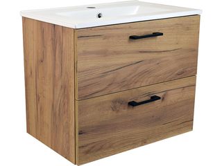 Skříňka s umyvadlem Agora 60 zlatý dub, 61x52x40