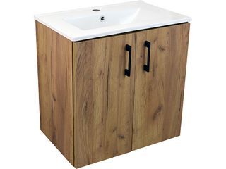 Skříňka s umyvadlem Roxy 60, zlatý dub, 61x71,4x40
