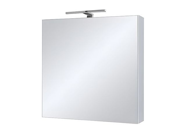 Obrázek produktu Skříňka zrcadlová Argos 60 bílá, lesk, LED osv. chrom, 60x65x13,8