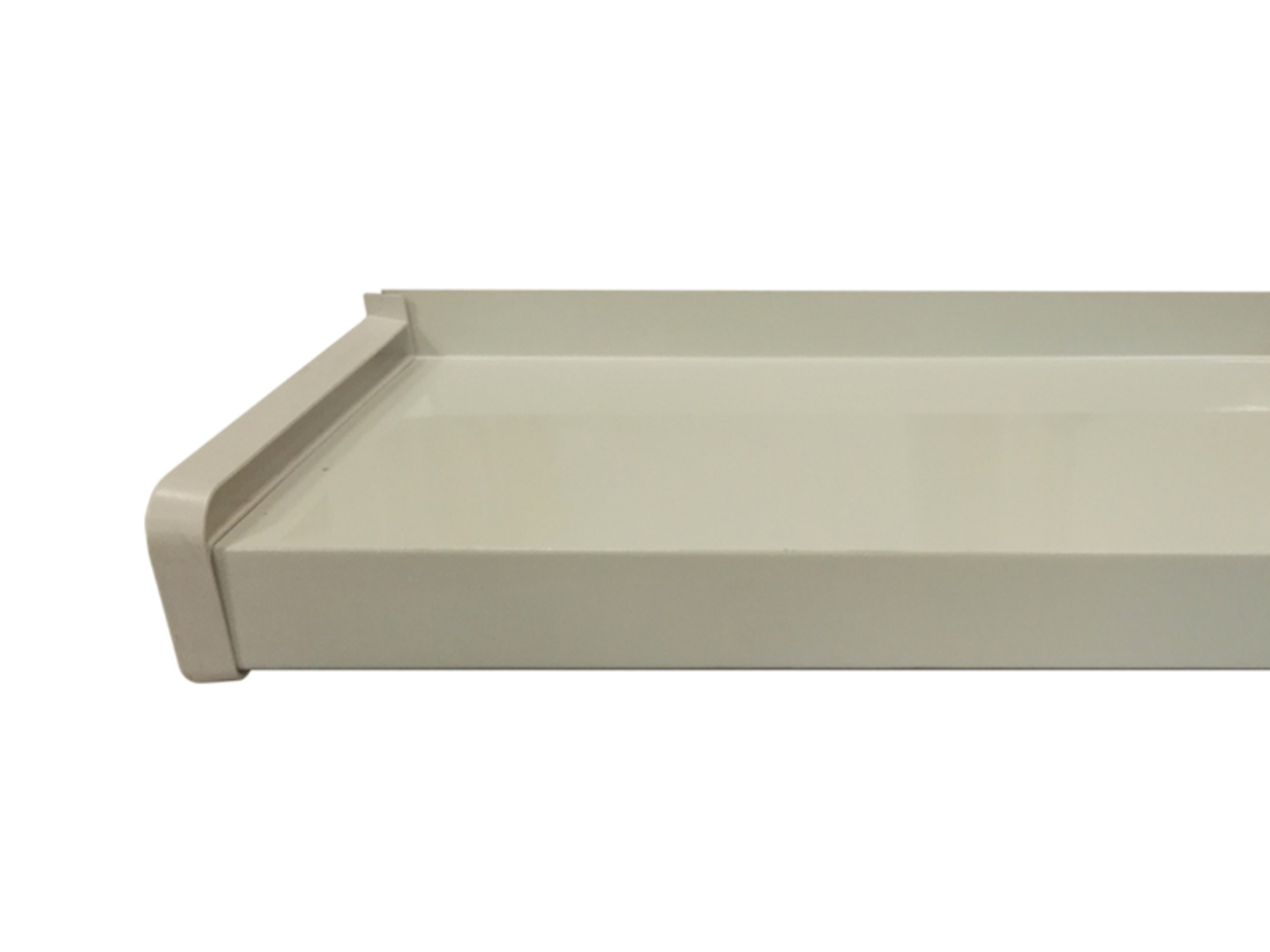 Hobby Roof Parapet venkovní hliníkový - bílý, 165x900mm, včetně koncovek, šroubů a krytek