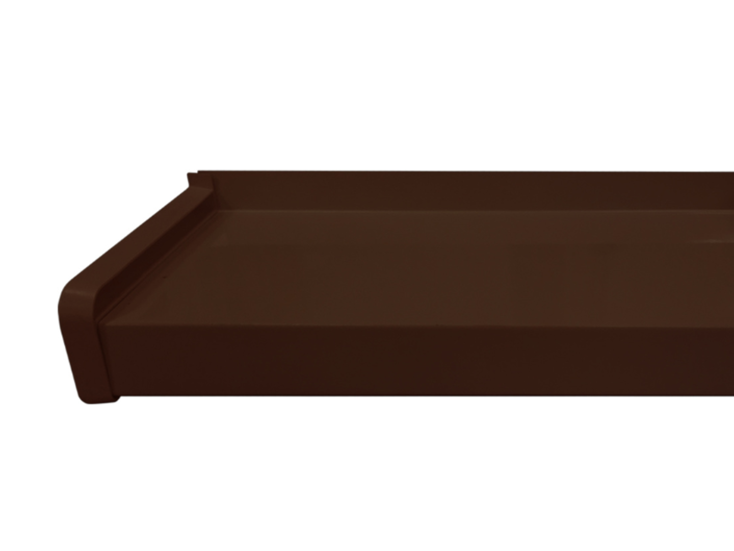 Hobby Roof Parapet venkovní hliníkový - hnědý, 225x600mm, včetně koncovek, šroubů a krytek