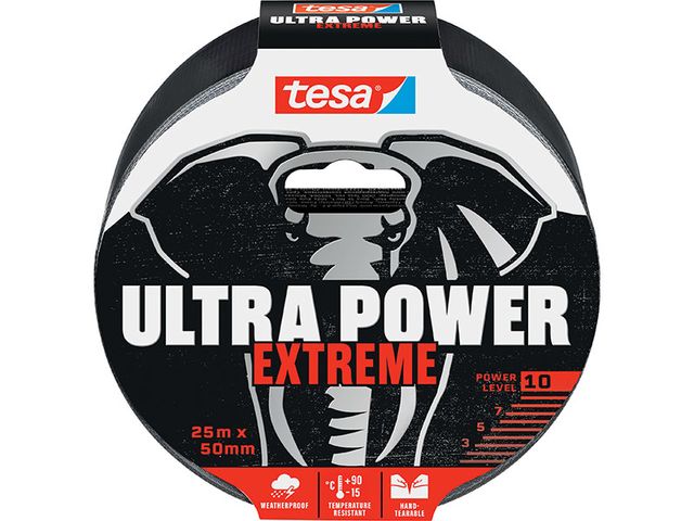 Obrázek produktu Páska opravná Ultra Power Extreme, černá, 25m x 50mm