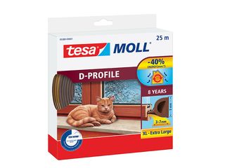 Těsnění D-profil samol. 25m/8x9mm hnědé
