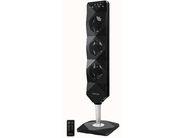 Obrázek produktu Ventilátor stojanový 3x vrtule s dálkovým ovládáním SFN 5040BL černý SENCOR