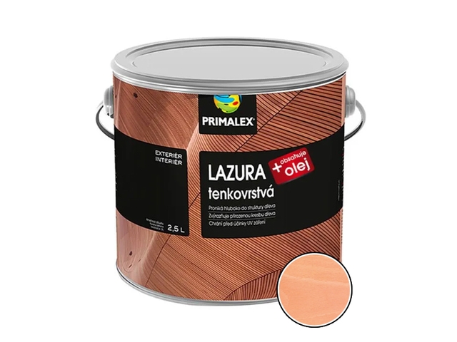 Obrázek produktu Primalex lazura tenkovrstvá, synt 0064 buk (2,5l)