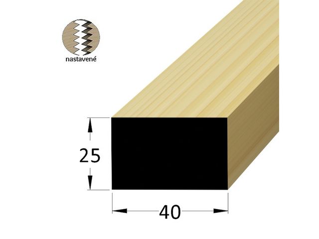 Obrázek produktu Hranolek smrk 40x25mm, délka 200cm, nastavovaný