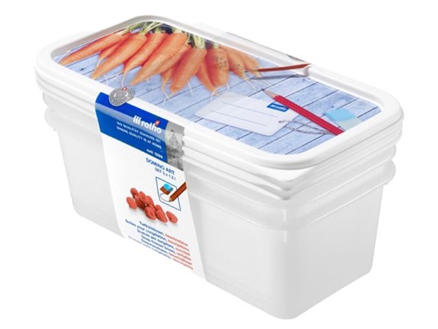 Obrázek produktu Dóza do mrazničky DOMINO sada 3x1,2 l