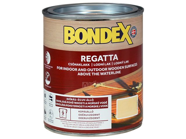 Obrázek produktu Lak lodní Bondex Regatta, bezbarvý 0,75 l