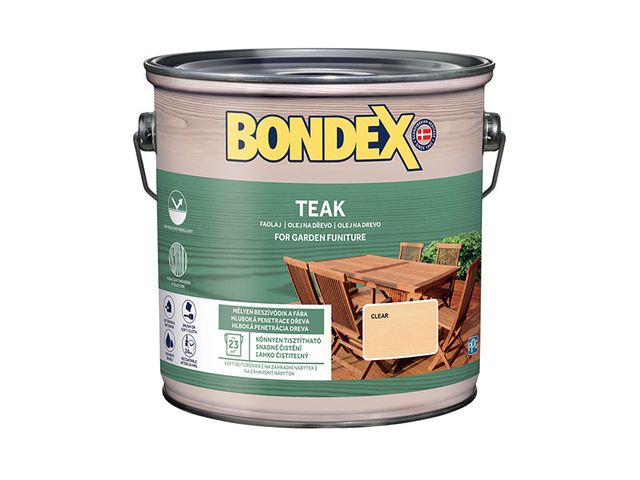 Obrázek produktu Olej teakový Bondex, bezbarvý 2,5 l