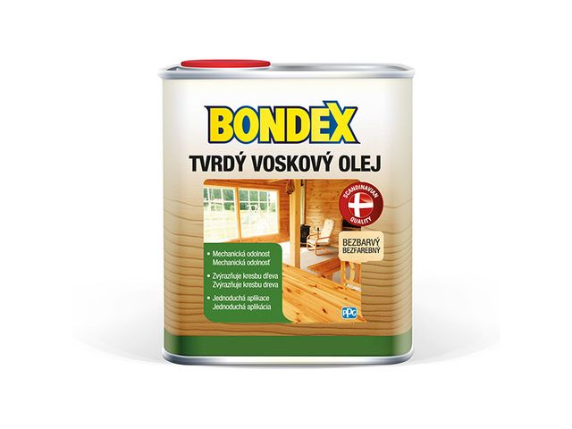 Obrázek produktu Olej tvrdý voskový Bondex, bezbarvý 0,75 l