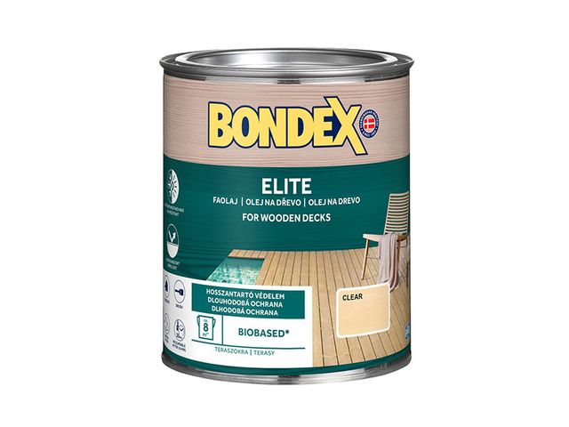 Obrázek produktu Olej ochranný Bondex Elite, bezbarvý 0,75 l