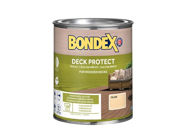 Obrázek produktu Olej napouštěcí Bondex Deck Protect, bezbarvý 0,75 l